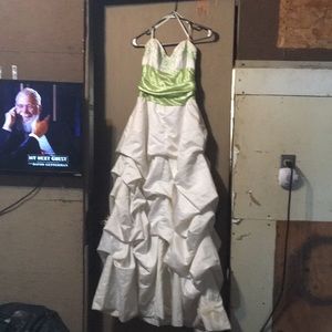 Strapless prom dress